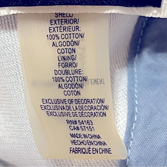 Karl Lagerfeld embroidered terry baseball cap, blue, one size adult - Picture 9 of 14